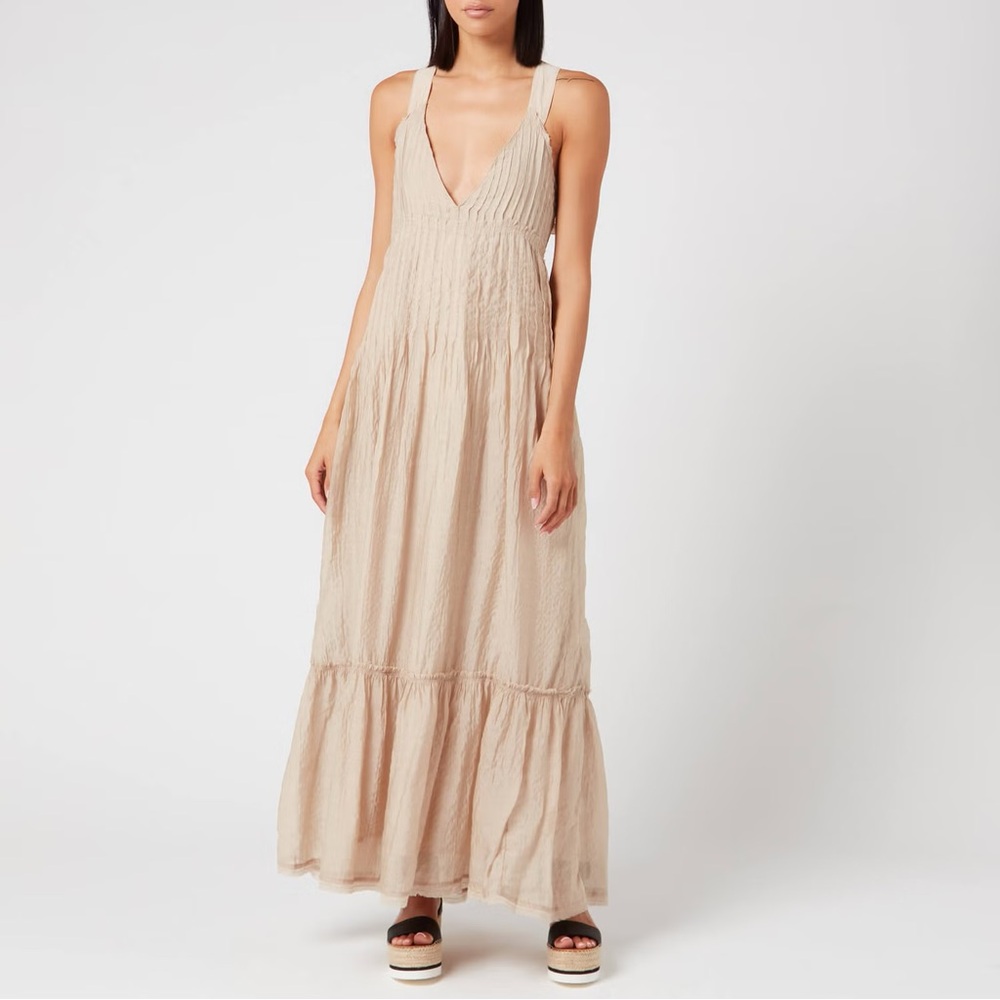 Free People Frankie Pintuck Maxi Dress